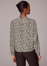 Wiggle Print Silk Shirt